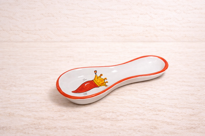 Set Cucina Scaramanzia 3 Pezzi - Ceramica di Vietri - Cornetto Rosso e Oro