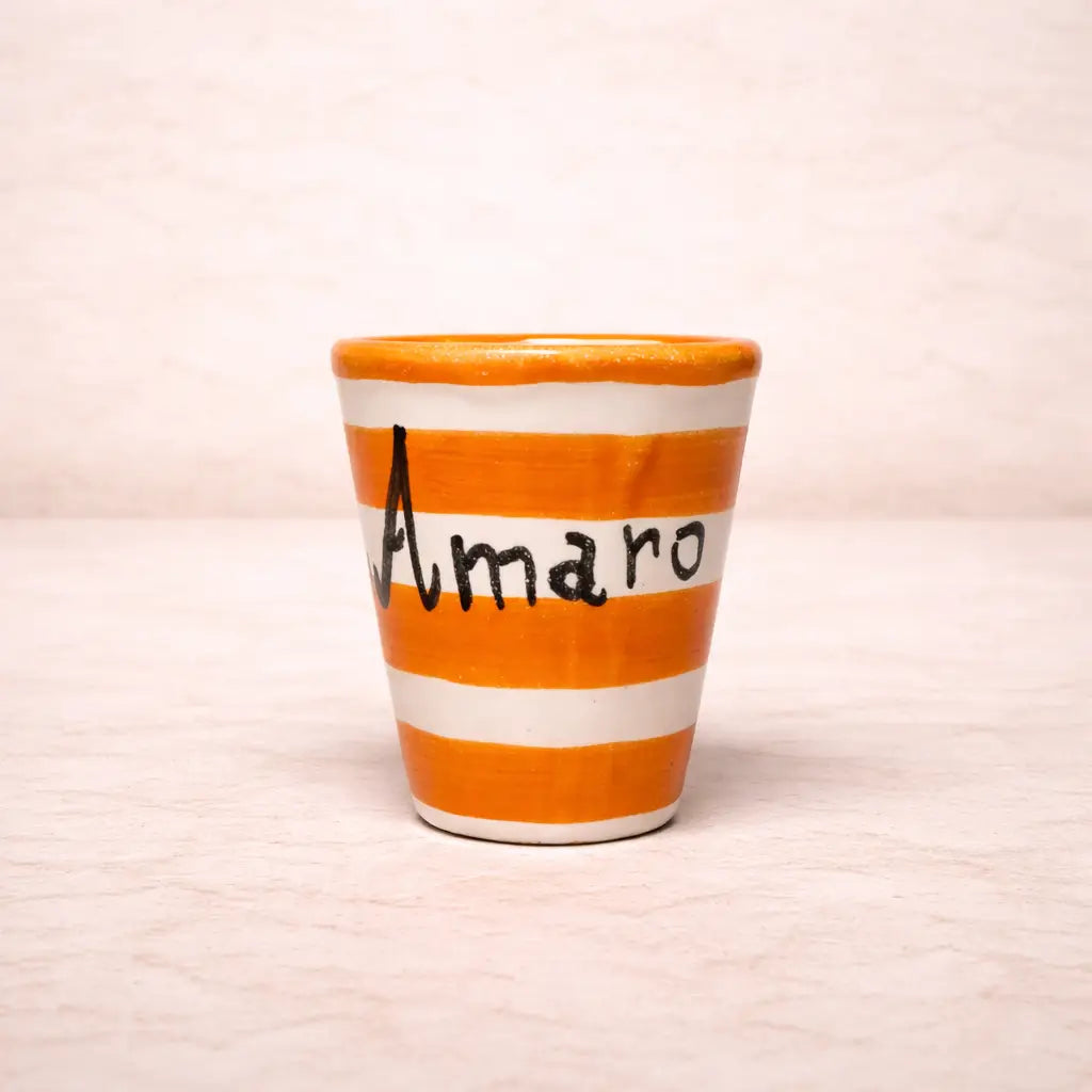 Bicchierino "Amaro" in Ceramica di Vietrese - L'ammazzacaffè con tradizione