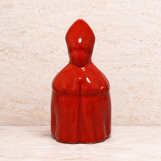 San Gennaro Stilizzato in Ceramica di Vietri - 15 cm Red
